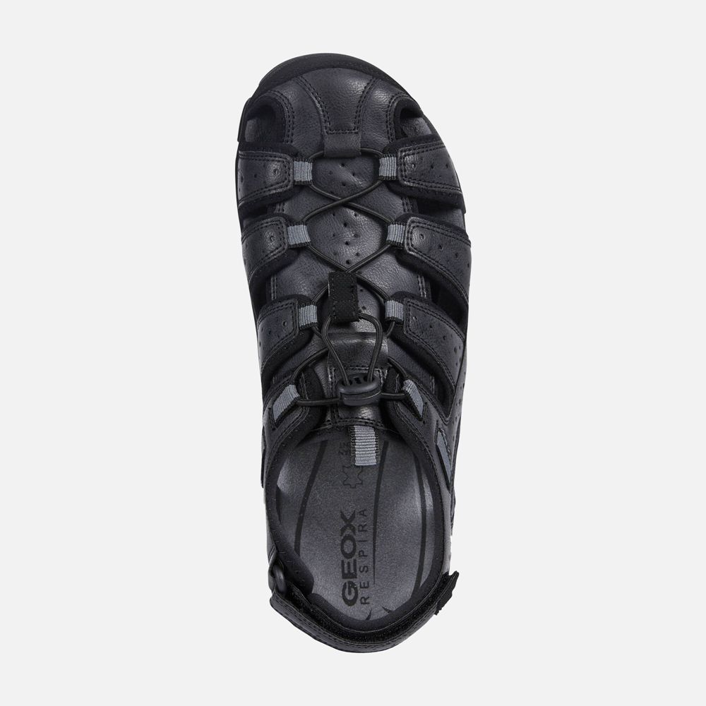 Geox Sandals Black Strada - Geox Mens Shoes - WFMRCN023